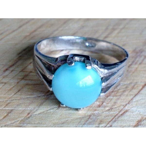 Silver Ring - Sky Blue