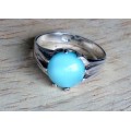 Silver Ring - Sky Blue