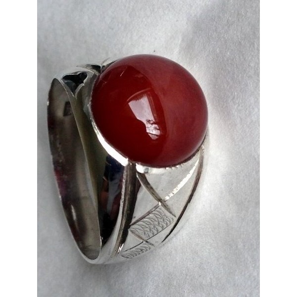 Silver Ring - Triple X Carnelian