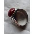 Silver Ring - Triple X Carnelian