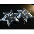 Stars and Rose Trio Candle Holders  