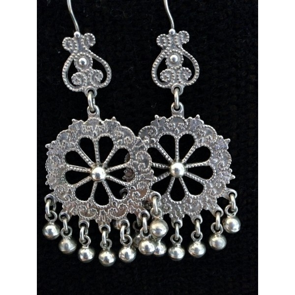 Silver Earrings - Fortune Wheels