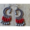 Silver Earrings - Rouge