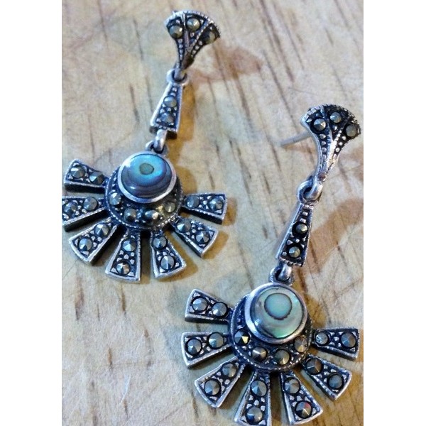 Silver Earrings - Lotus Seven