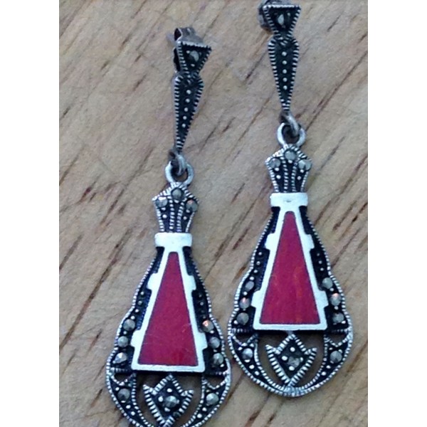 Silver Earrings - Tour Rouge