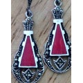 Silver Earrings - Tour Rouge