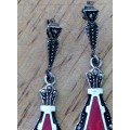 Silver Earrings - Tour Rouge