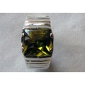 Silver Ring - Emerald Sparks