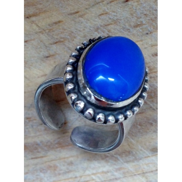 Silver Ring - Magic Blue