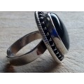 Silver Ring - Pyramids Contour