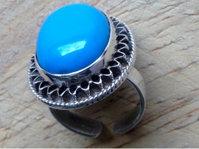 Silver Ring - Rotondo Blu