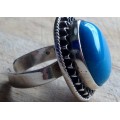 Silver Ring - Rotondo Blu