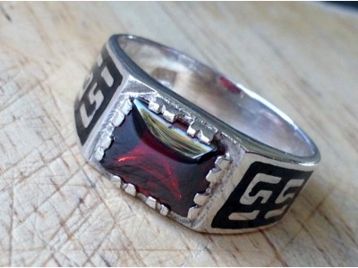 Silver Ring - Ruby 151
