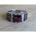 Silver Ring - Ruby 151