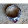 Silver Ring - Ruby Delicate