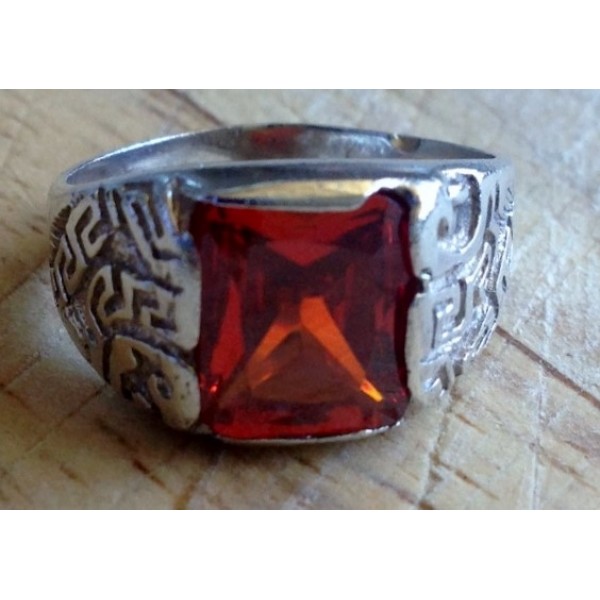 Silver Ring - Ruby Rough