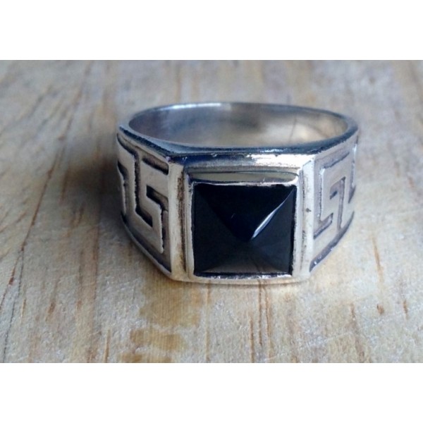 Silver Ring - Serpentine
