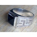 Silver Ring - Serpentine