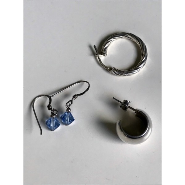 Silver Earrings - Assorted Trio