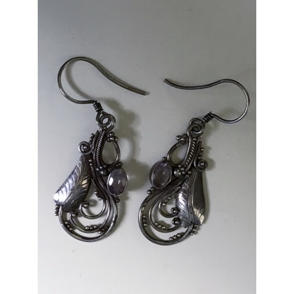 Silver Earrings - Deux Feuilles