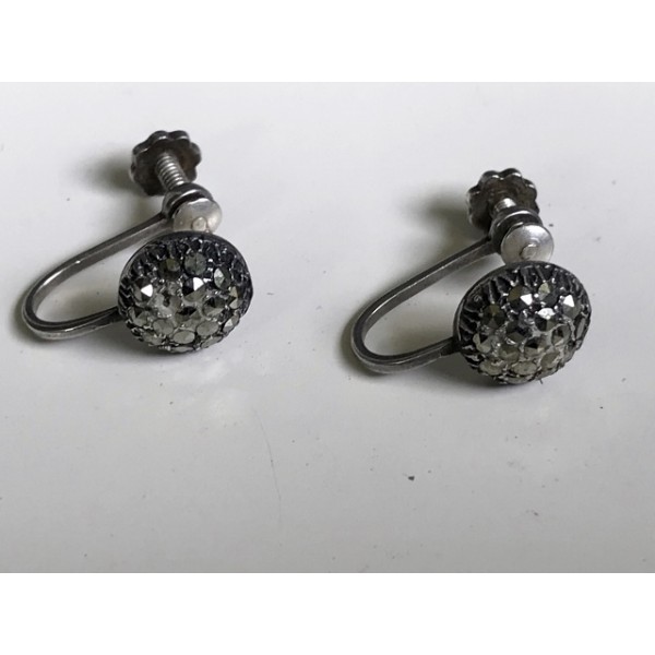 Silver Earrings - Mars