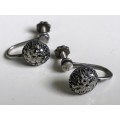 Silver Earrings - Mars
