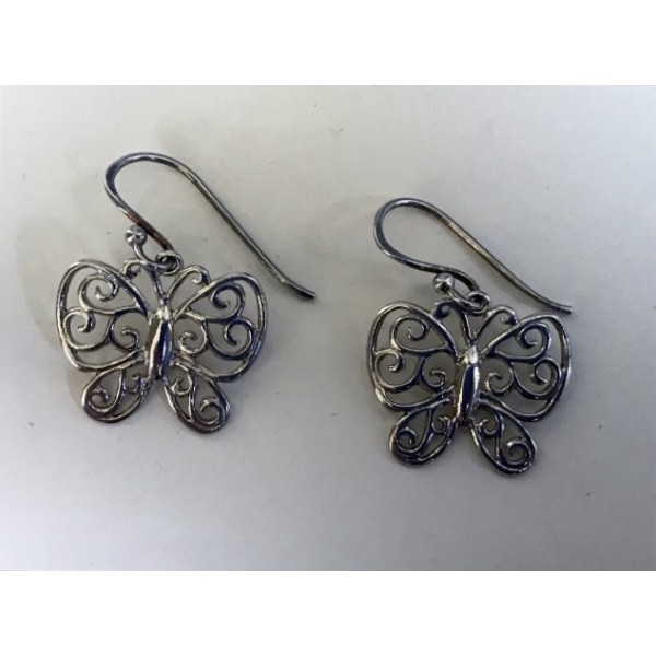 Silver Earrings - Papillon Argento