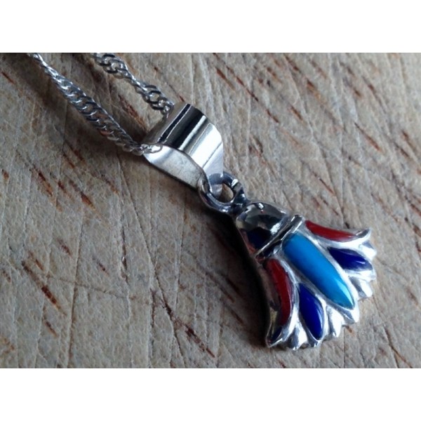 Silver Pendant - Lotus Trio Tone