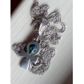 Silver Pendant - Ankh Crown Chakra