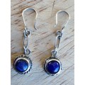Silver Necklace - Blue Lapis Lazuli Set of 3