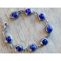 Silver Necklace - Blue Lapis Lazuli Set of 3