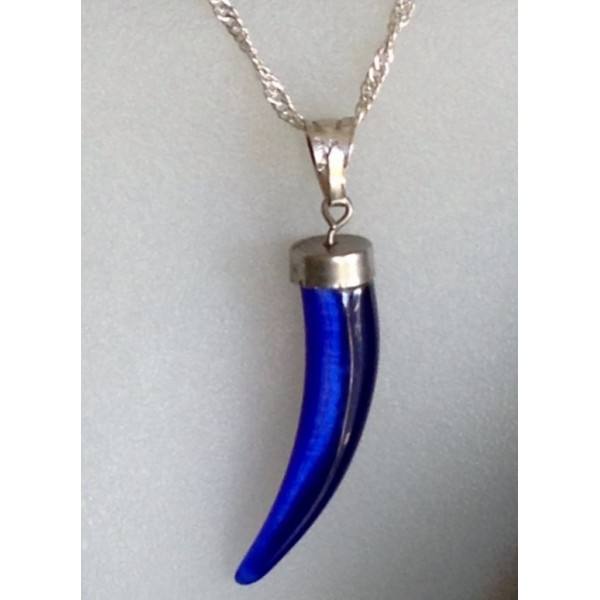 Silver Pendant - Cornicello Amulet