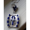 Silver Pendant - Crowned Ankh