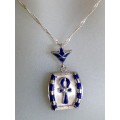 Silver Pendant - Crowned Ankh