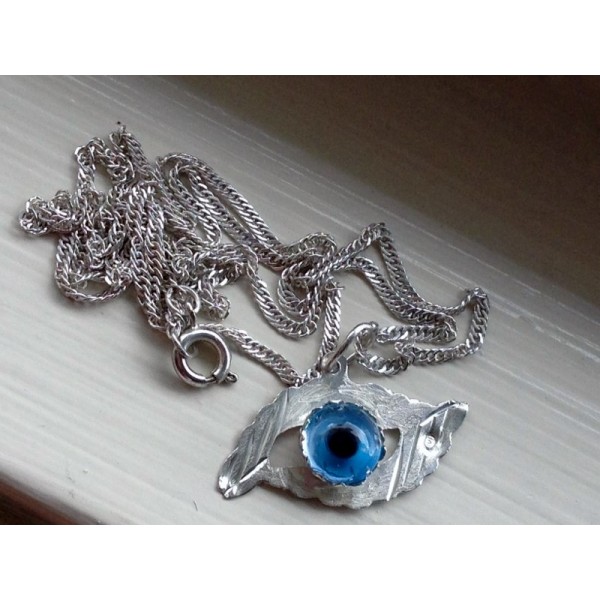 Silver Pendant - Horus Eye Talisman