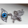 Silver Pendant - Horus Eye Talisman