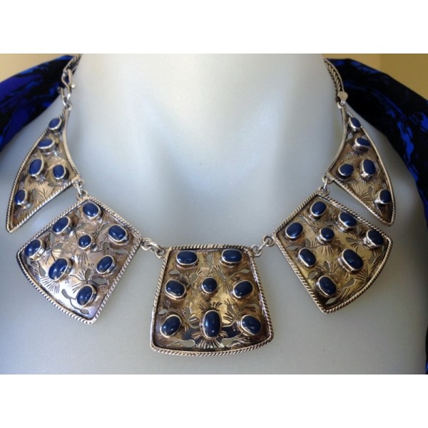 Silver Necklace - Lapis Lazuli Wonder