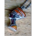 Silver Pendant - Nefertiti Tourmaline