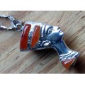 Silver Pendant - Nefertiti Tourmaline