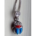 Silver Pendant - Sacred Scarab