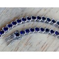 Silver Necklace - Sapphire Trail