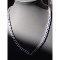 Silver Necklace - Sapphire Trail