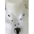 Silver Necklace - Warm Heart