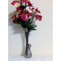 Slim Silvery Swan Vase