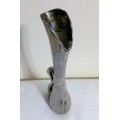 Slim Silvery Swan Vase