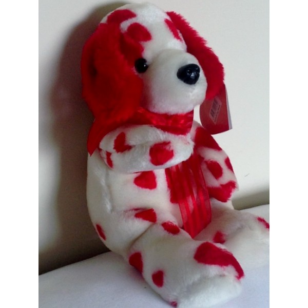 Toys - Spotted Red Hearts Dog