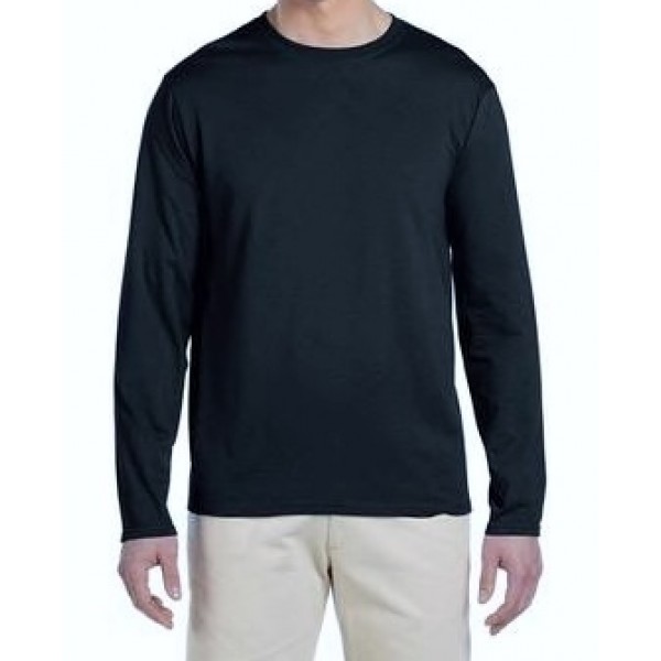 Egyptian Organic Cotton T-Shirts BLACK Long Sleeves