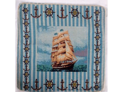 Tapestry Cushion Cover - Bateau