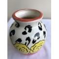 Eight Yellow Flowers Vase