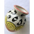 Eight Yellow Flowers Vase